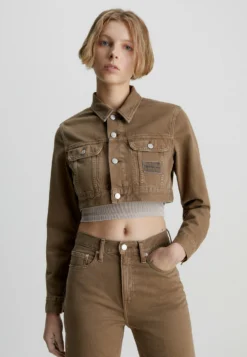 Calvin Klein Jeans Super Cropped - Spijkerjas - Brown