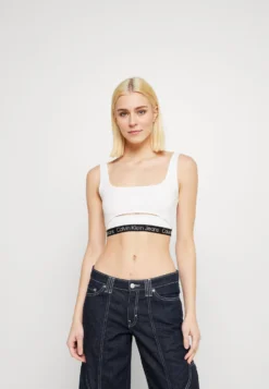 Calvin Klein Jeans Tape Strappy Milano - Top - Bright White