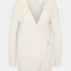 Calvin Klein Wrap Cardigan - Vest - Muslin