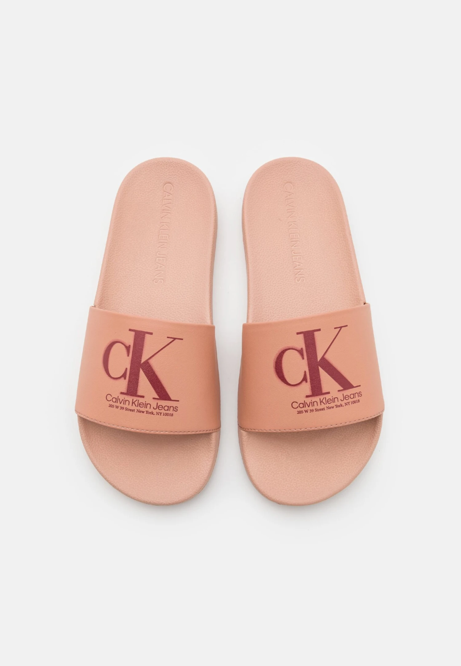 Calvin Klein Jeans Slide Oversized Brand- Muiltjes - Cafe Creme - Afbeelding 6
