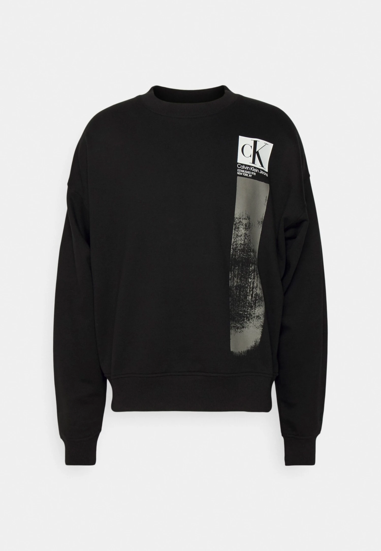 Calvin Klein Jeans Brushstroke Unisex - Sweater - Black - Afbeelding 5