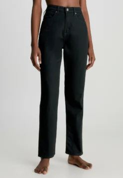 Calvin Klein High Rise - Straight Leg Jeans - Denim Black