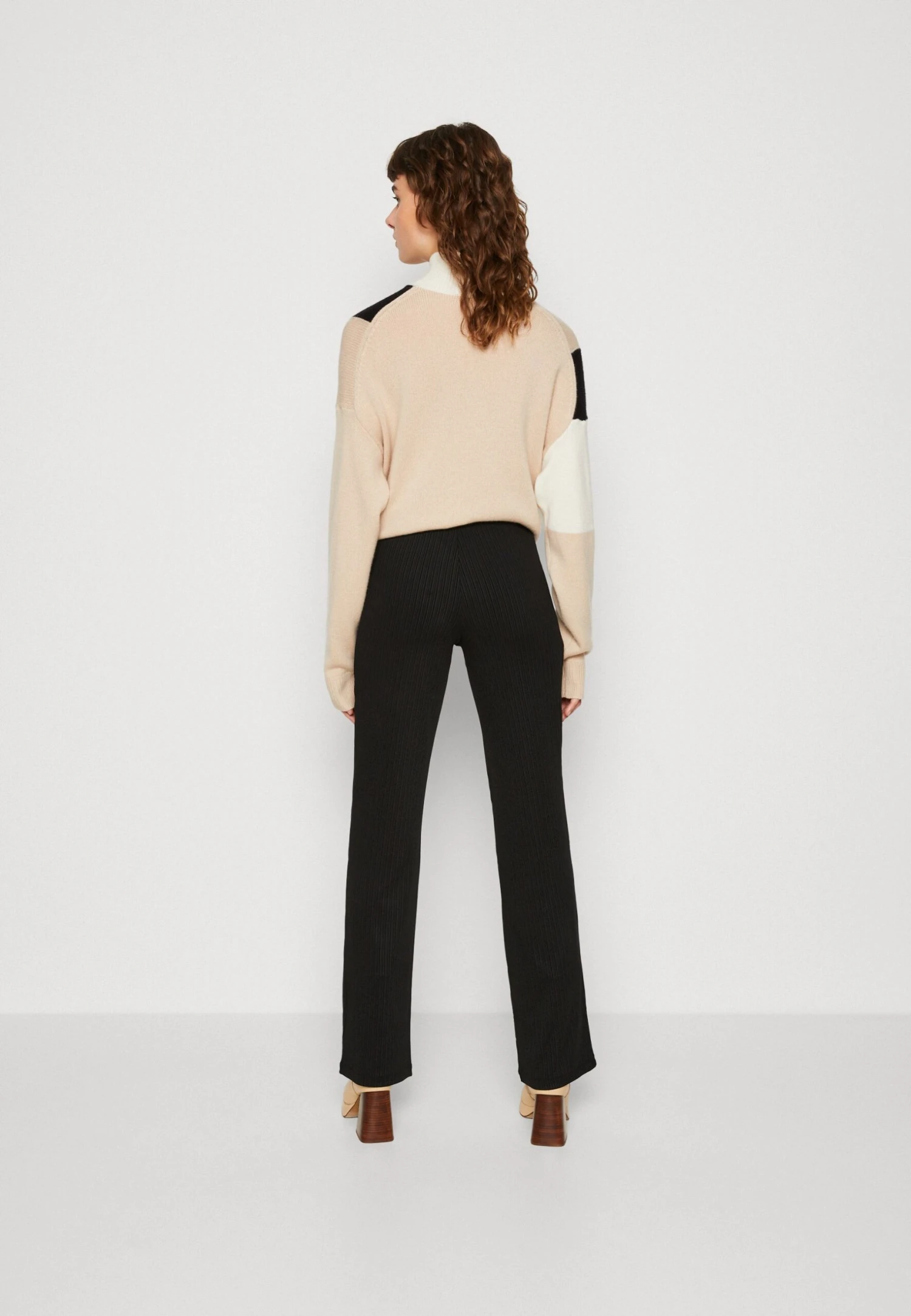 Calvin Klein Jeans Shiny Wide Leg Pants - Broek - Ck Black - Afbeelding 3