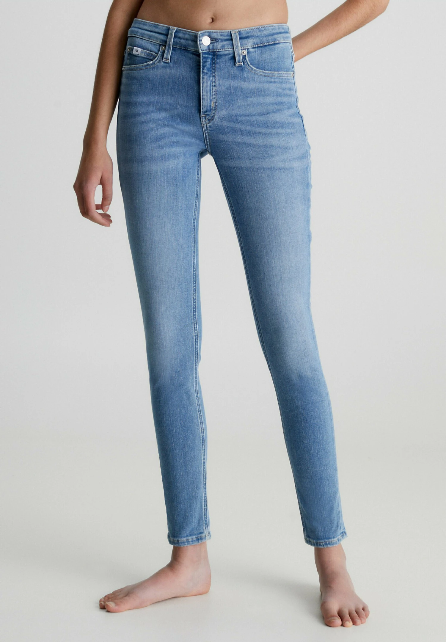 Calvin Klein Jeans Mid Rise - Jeans Skinny Fit - Denim Medium