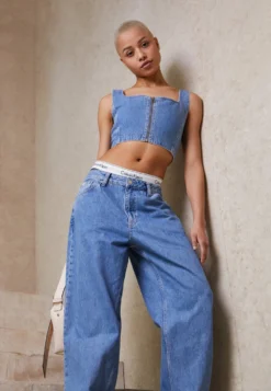 Calvin Klein Jeans Corset - Top - Denim Medium