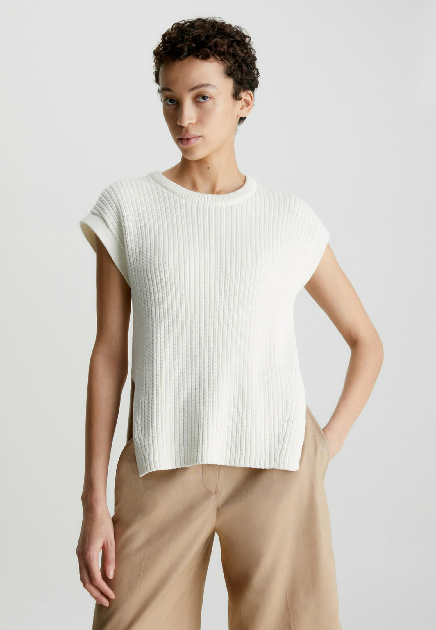 Calvin Klein T-Shirt Basic - Vanilla Ice