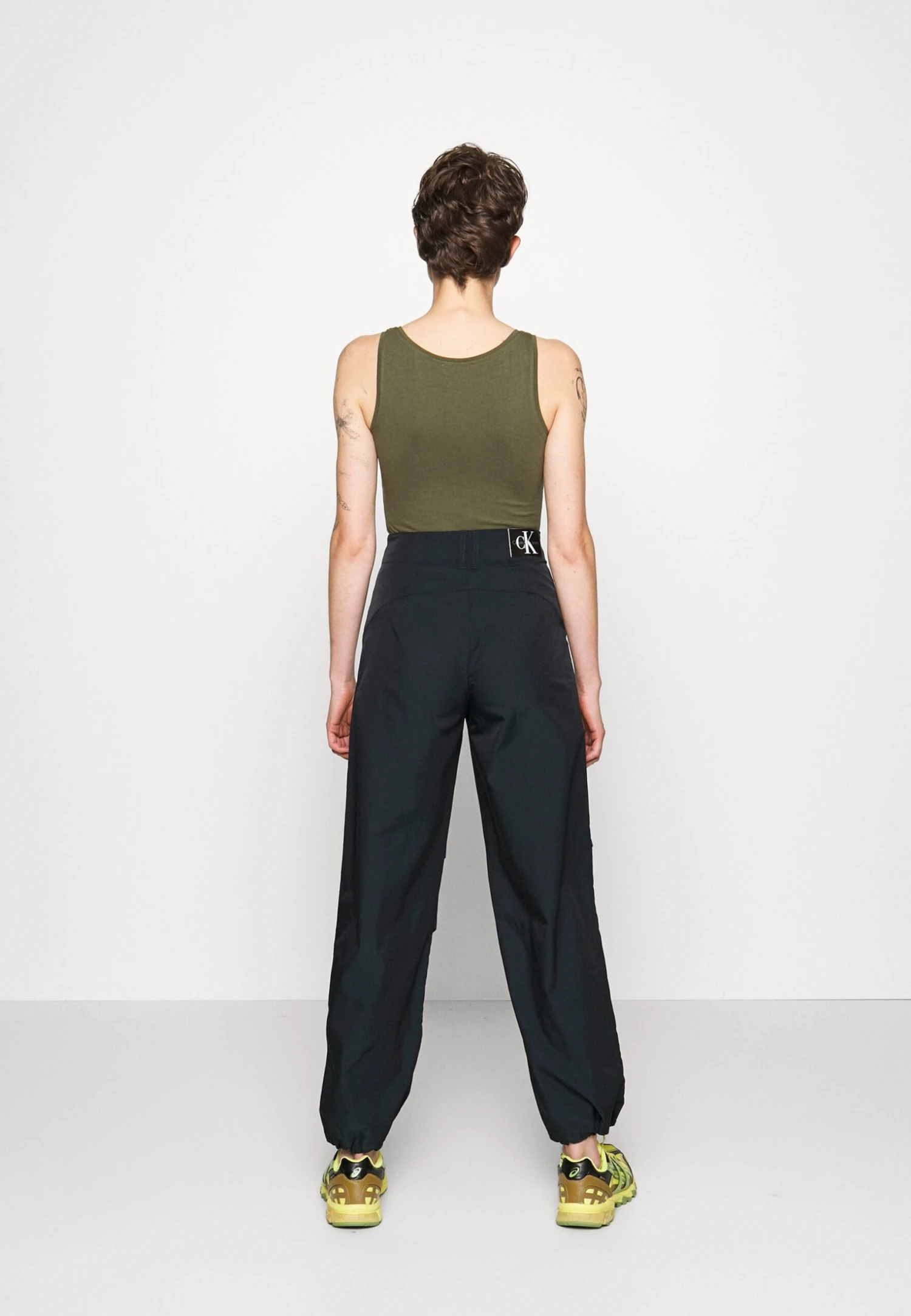 Calvin Klein Jeans Two Tone Parachute Pant - Broek - Black Grey - Afbeelding 3