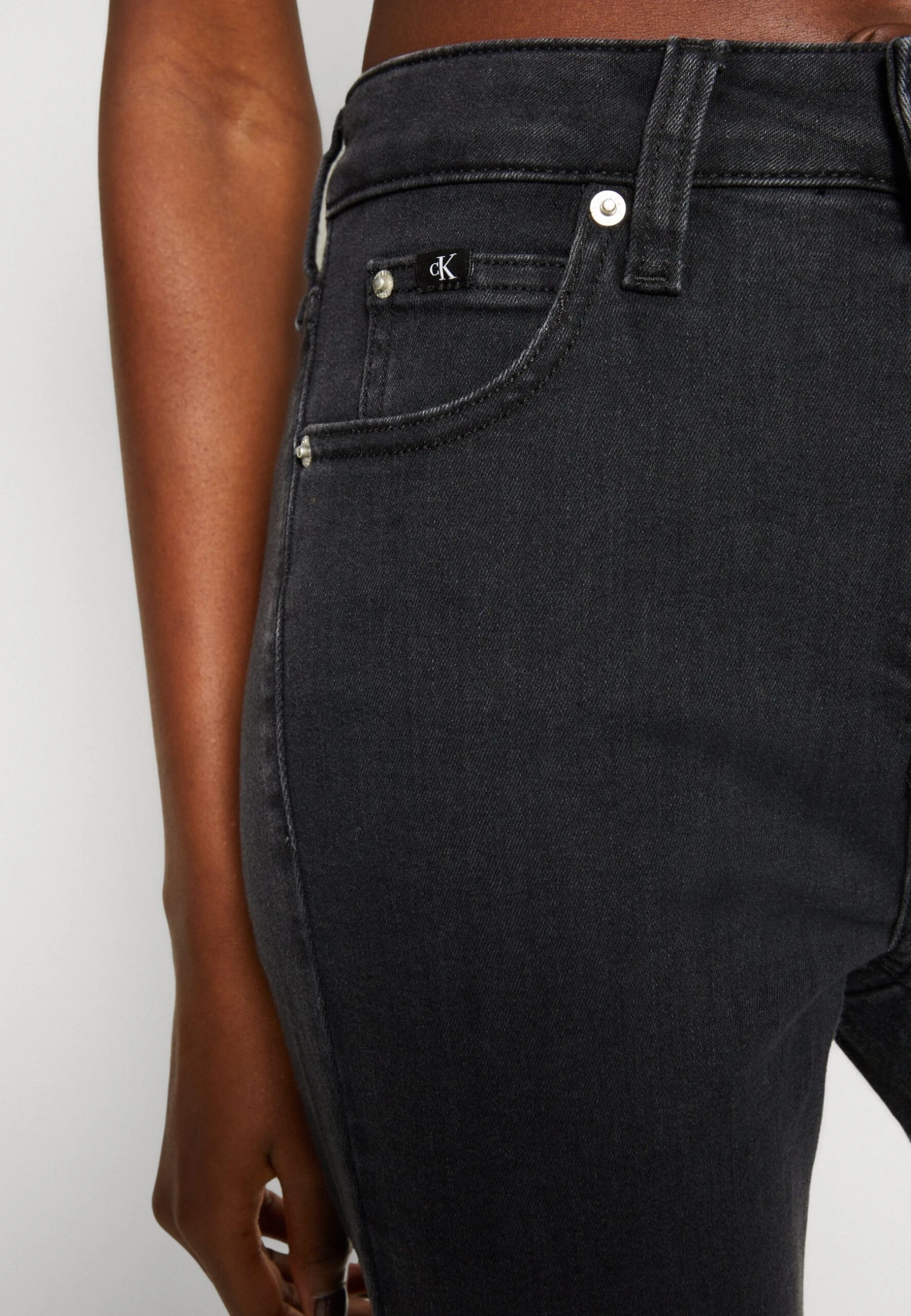 Calvin Klein Jeans High Rise Skinny - Jeans Skinny Fit - Denim Black - Afbeelding 6