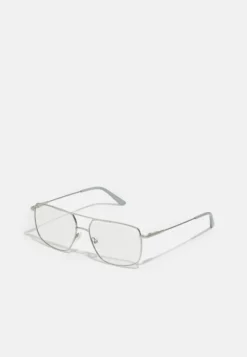 Calvin Klein Blue Light Glasses - Brillen Met Blauwlichtfilter - Silver-Coloured