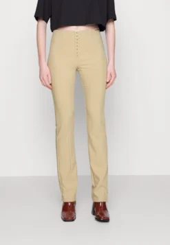 Calvin Klein Jeans Slim Fit High Waist Pants - Broek - Travertine