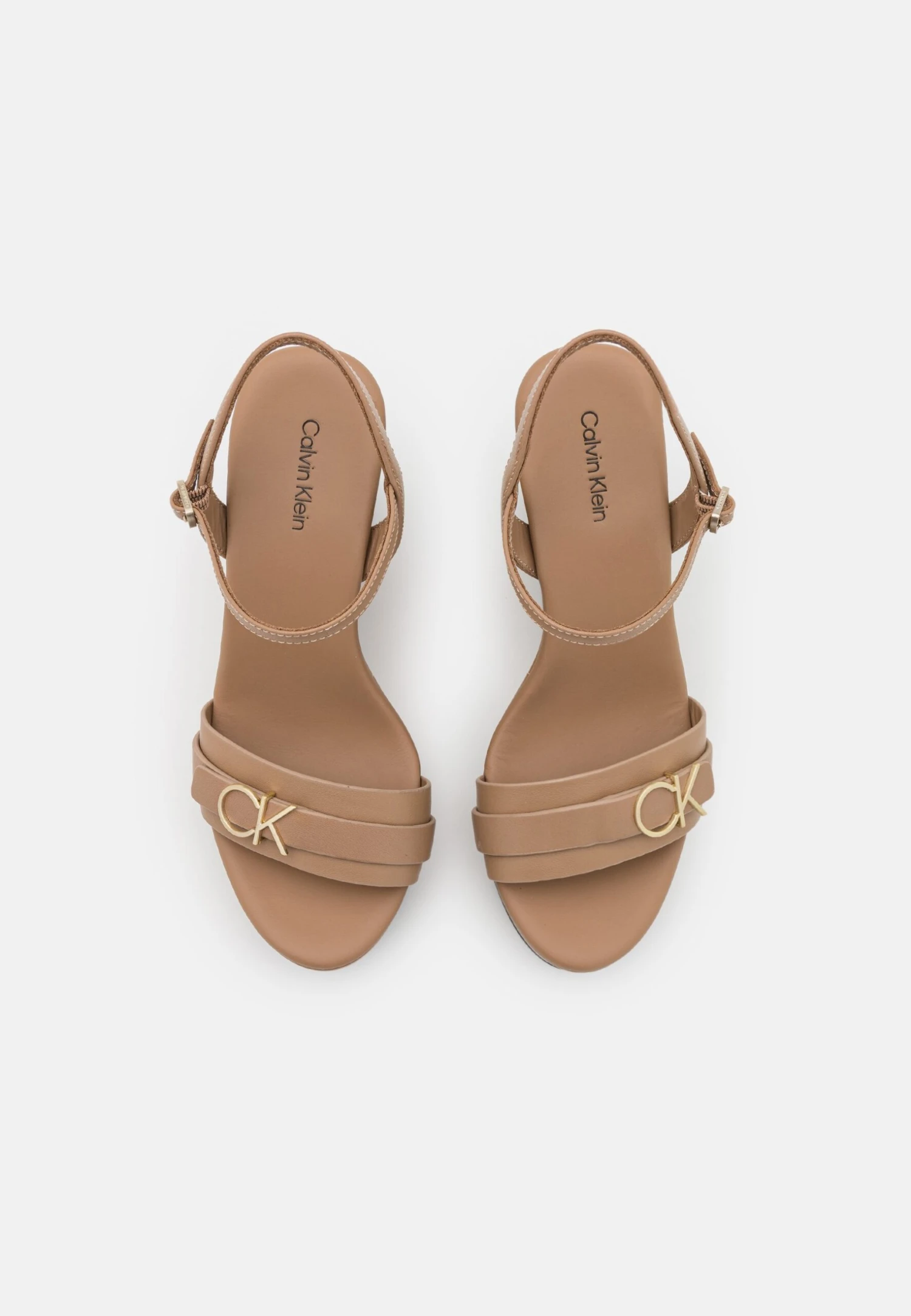 Calvin Klein Wedge- Sandalen Met Hoge Hak - Safari - Afbeelding 6