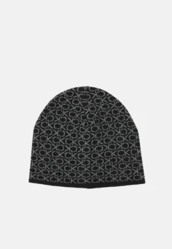 Calvin Klein Monogram No Fold Beanie Unisex - Muts - Black