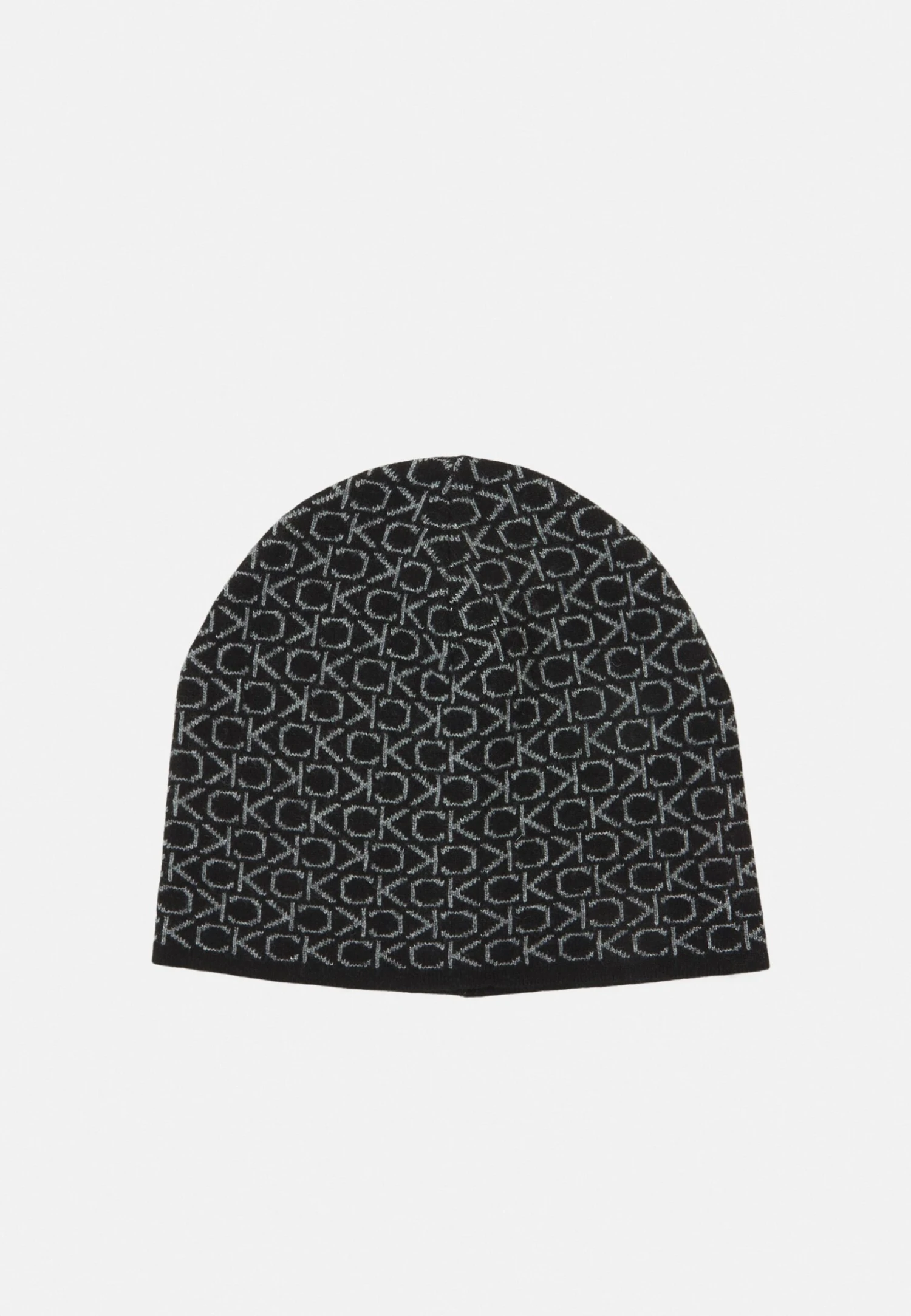 Calvin Klein Monogram No Fold Beanie Unisex - Muts - Black