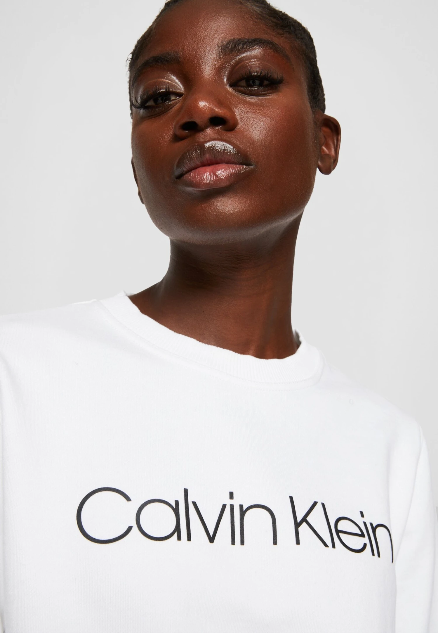 Calvin Klein Core Logo - Sweater - Bright White - Afbeelding 7
