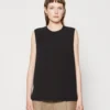Calvin Klein Structure Sleeveless - Top - Black