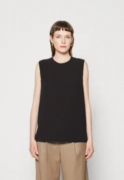 Calvin Klein Structure Sleeveless - Top - Black