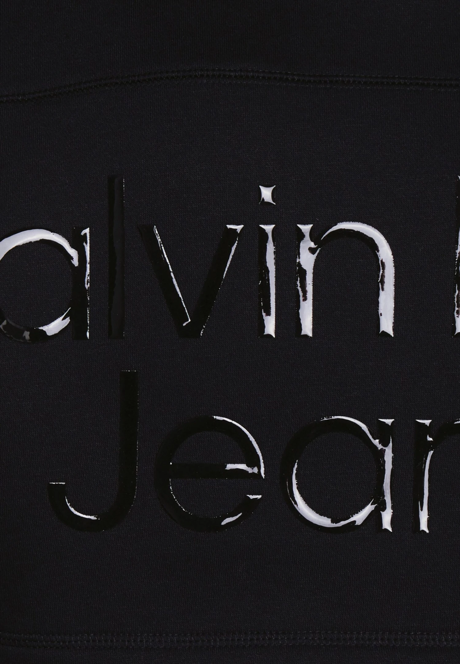 Calvin Klein Jeans Shiny Institutional Hoodie - Sweater - Black - Afbeelding 3