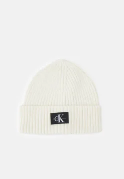 Calvin Klein Jeans Monogram Beanie - Muts - Bright White
