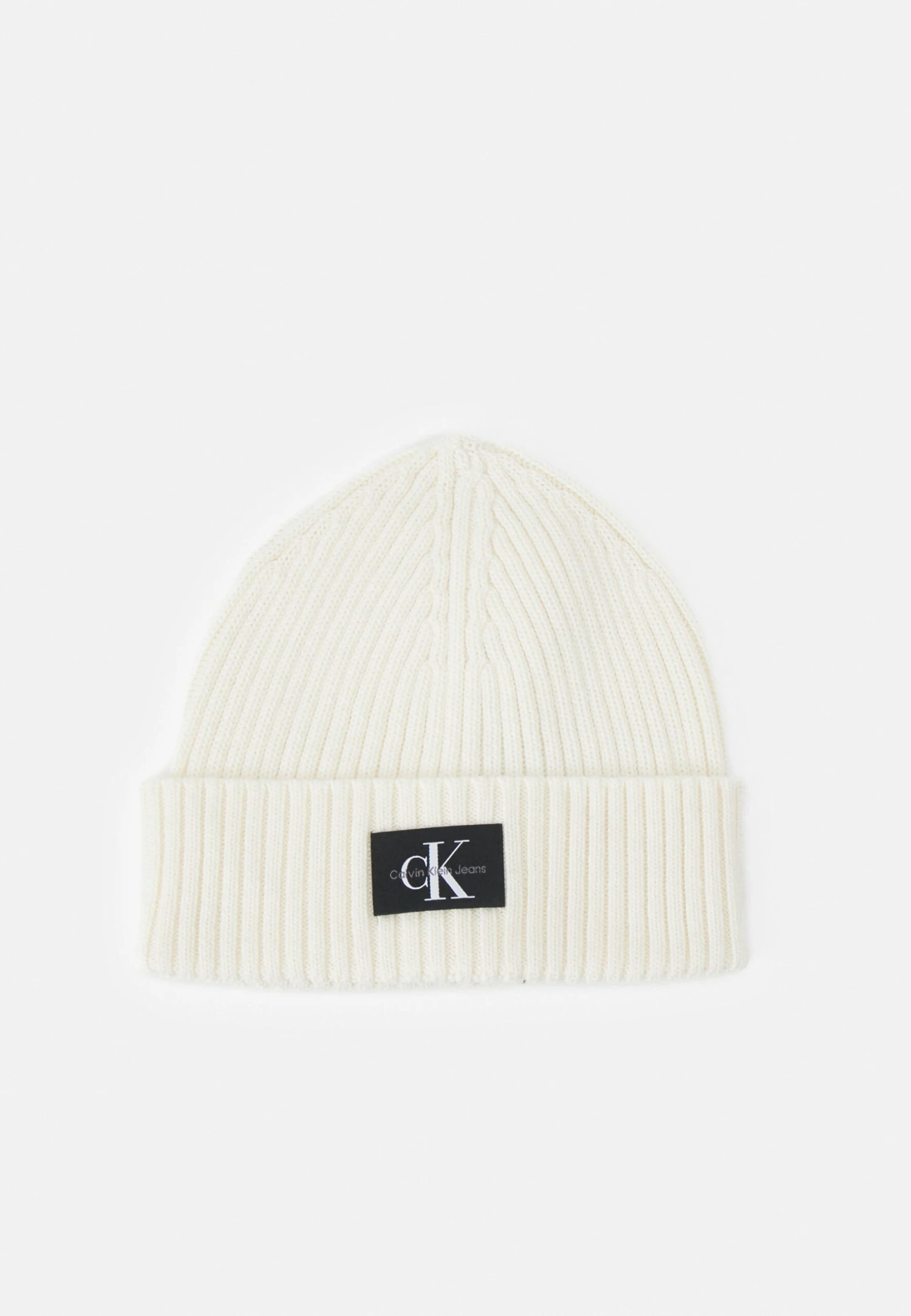 Calvin Klein Jeans Monogram Beanie - Muts - Bright White