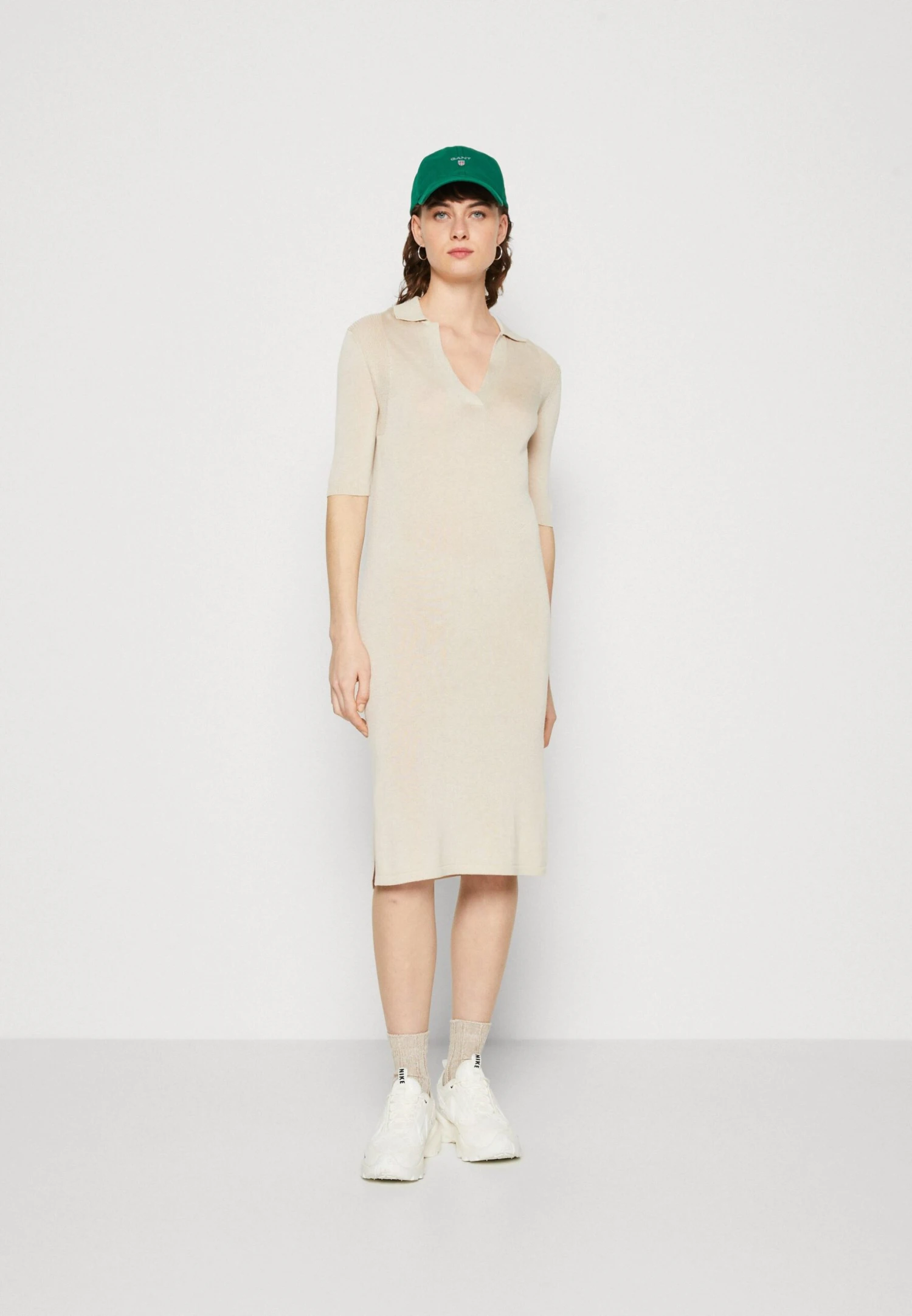 Calvin Klein Polo Dress - Etui-Jurk - Smooth Beige - Afbeelding 2