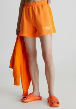 Calvin Klein Jeans Insert Interlock - Shorts - Vibrant Orange