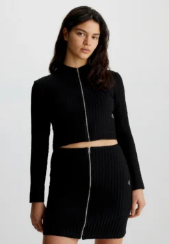 Calvin Klein Jeans Zip Through- Vest - Ck Black