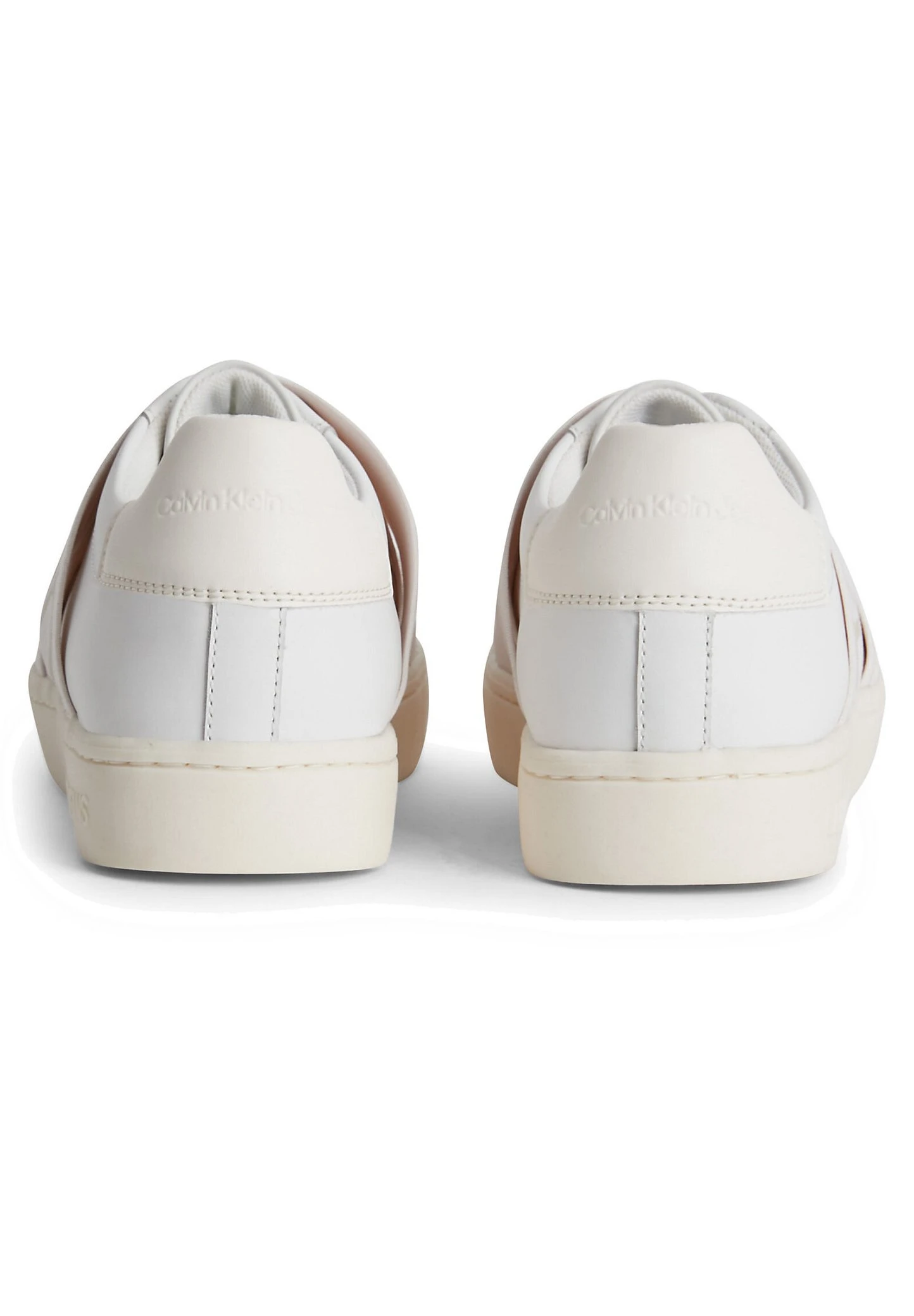 Calvin Klein Jeans Classic Cupsole Elast Webbing - Instappers - White/Ancient White - Afbeelding 4