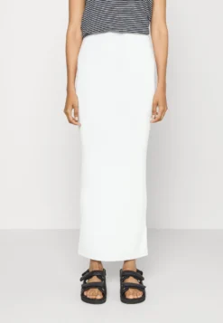 Calvin Klein Sensual Fitted Skirt - Maxirok - Bright White