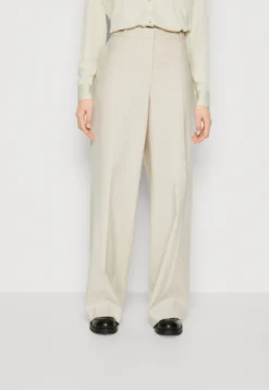 Calvin Klein Tailored Wide Leg Pant - Broek - Smooth Beige