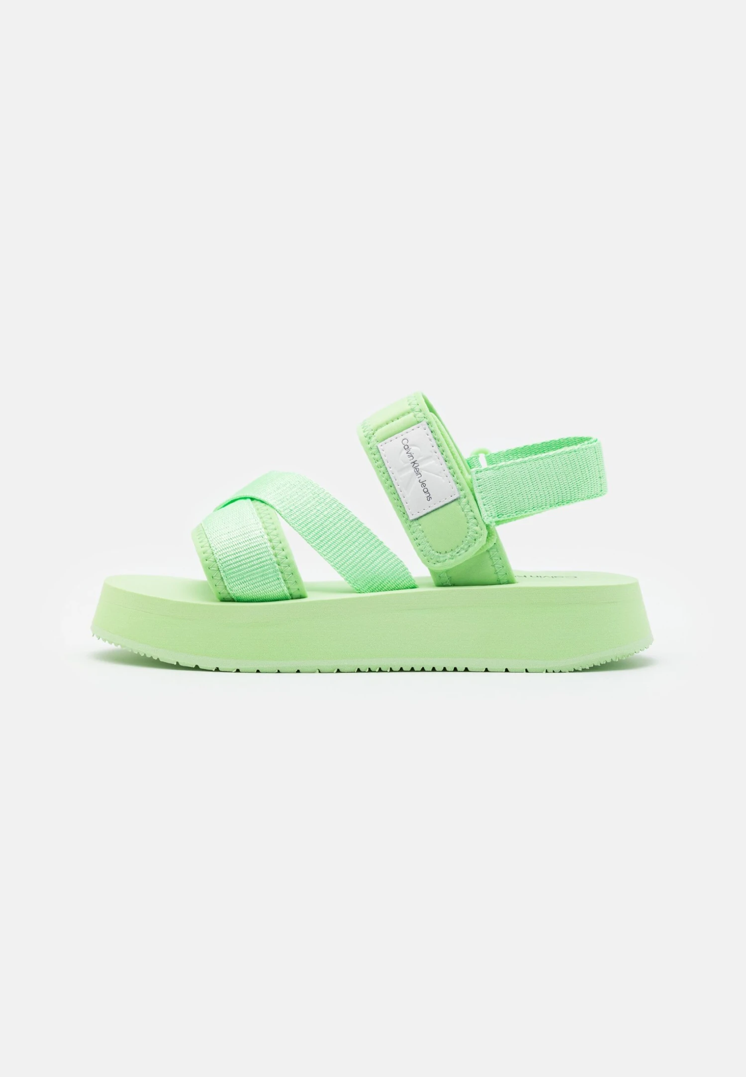 Calvin Klein Jeans Prefresato Badge - Sandalen Met Plateauzool - Light Green - Afbeelding 2