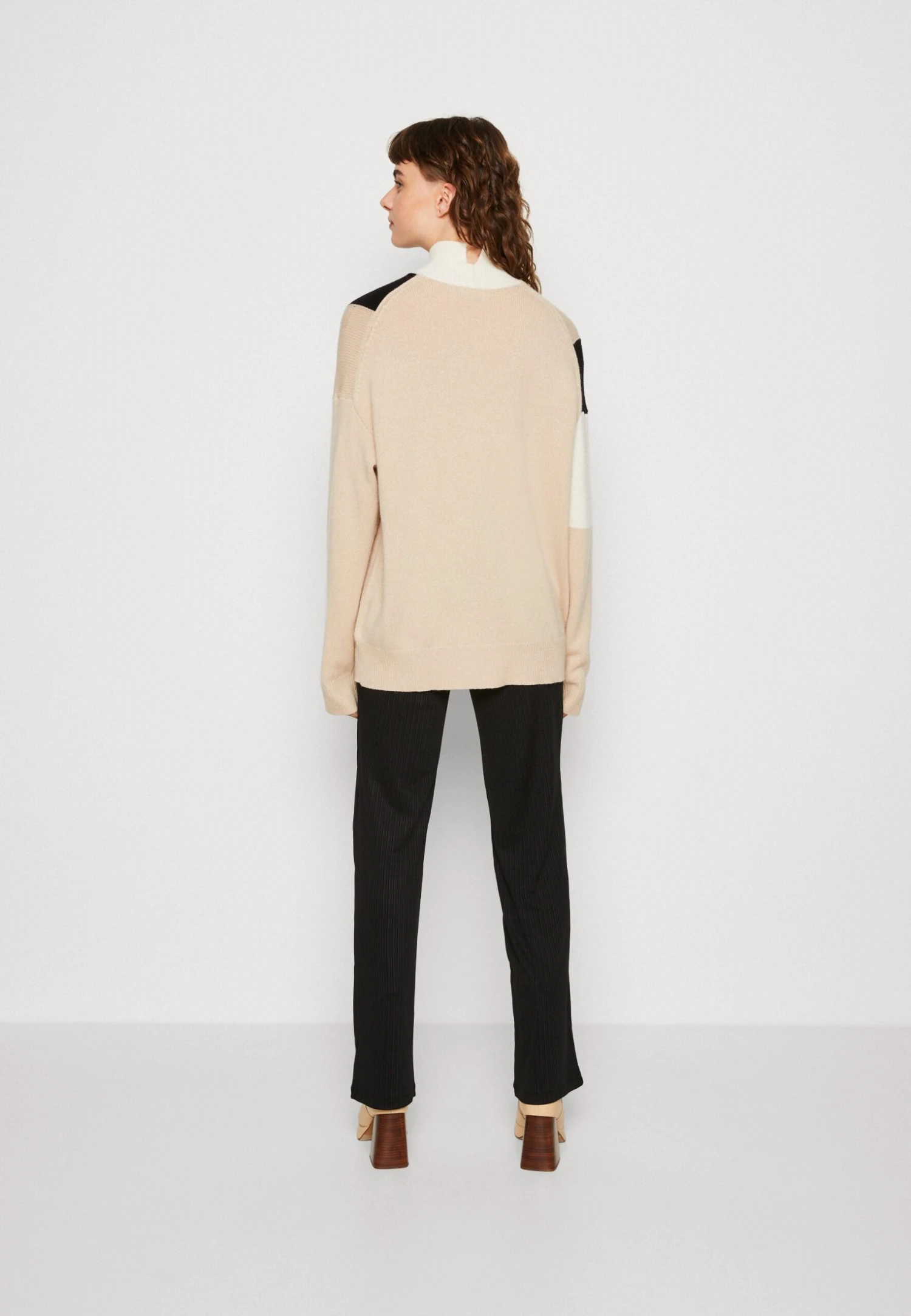 Calvin Klein Roll Neck Sweater - Trui - White Clay - Afbeelding 3