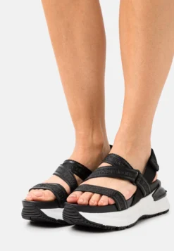 Calvin Klein Jeans Hybrid- Sandalen Met Plateauzool - Black