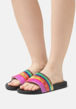 Calvin Klein Jeans Cap Pride Slide- Muiltjes - Black/Pride Artwork