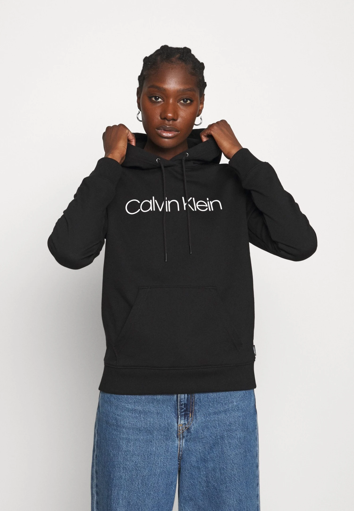 Calvin Klein Core Logo Hoodie - Hoodie - Black