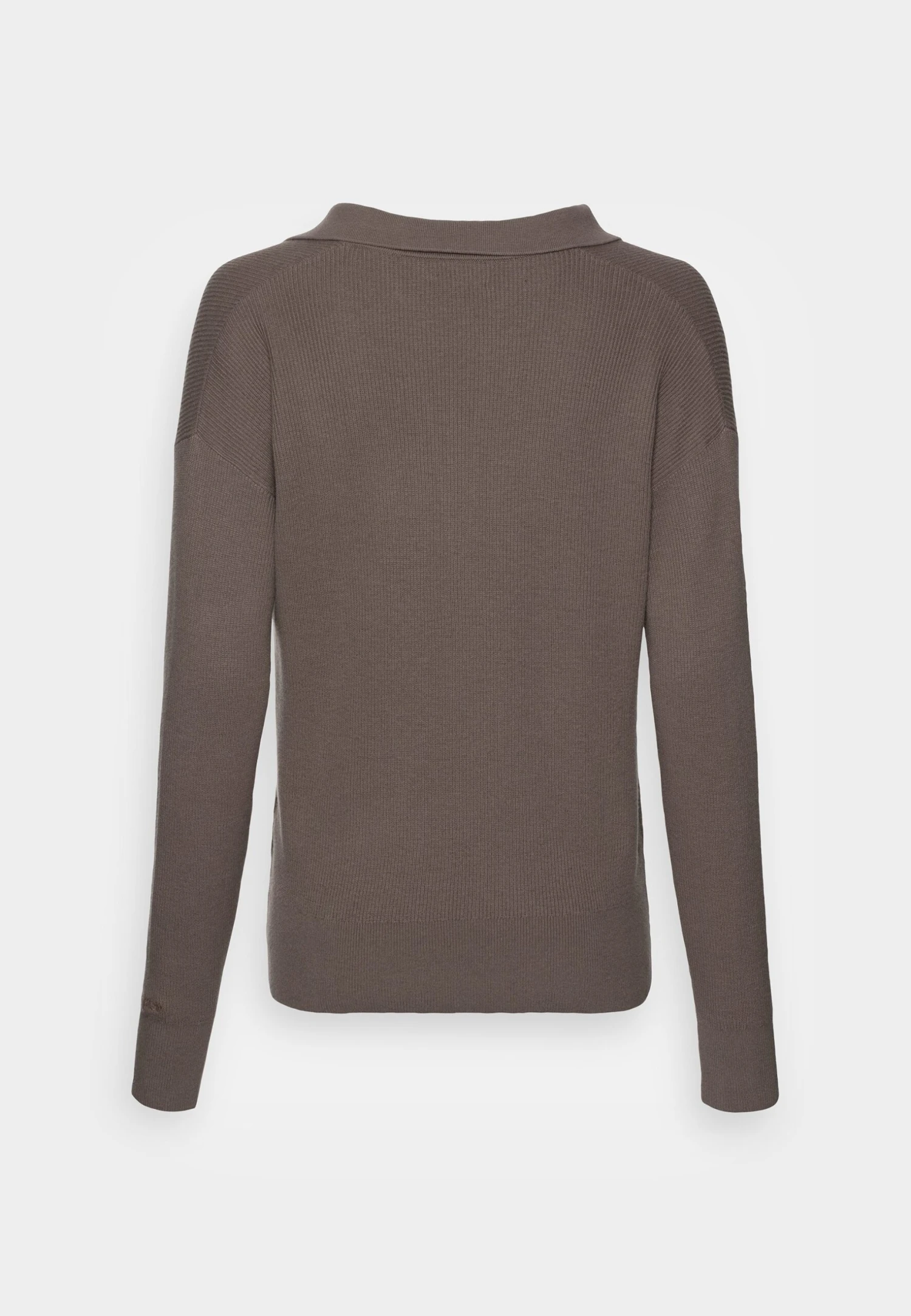 Calvin Klein Open Neck Sweater - Trui - Desert Brown - Afbeelding 2