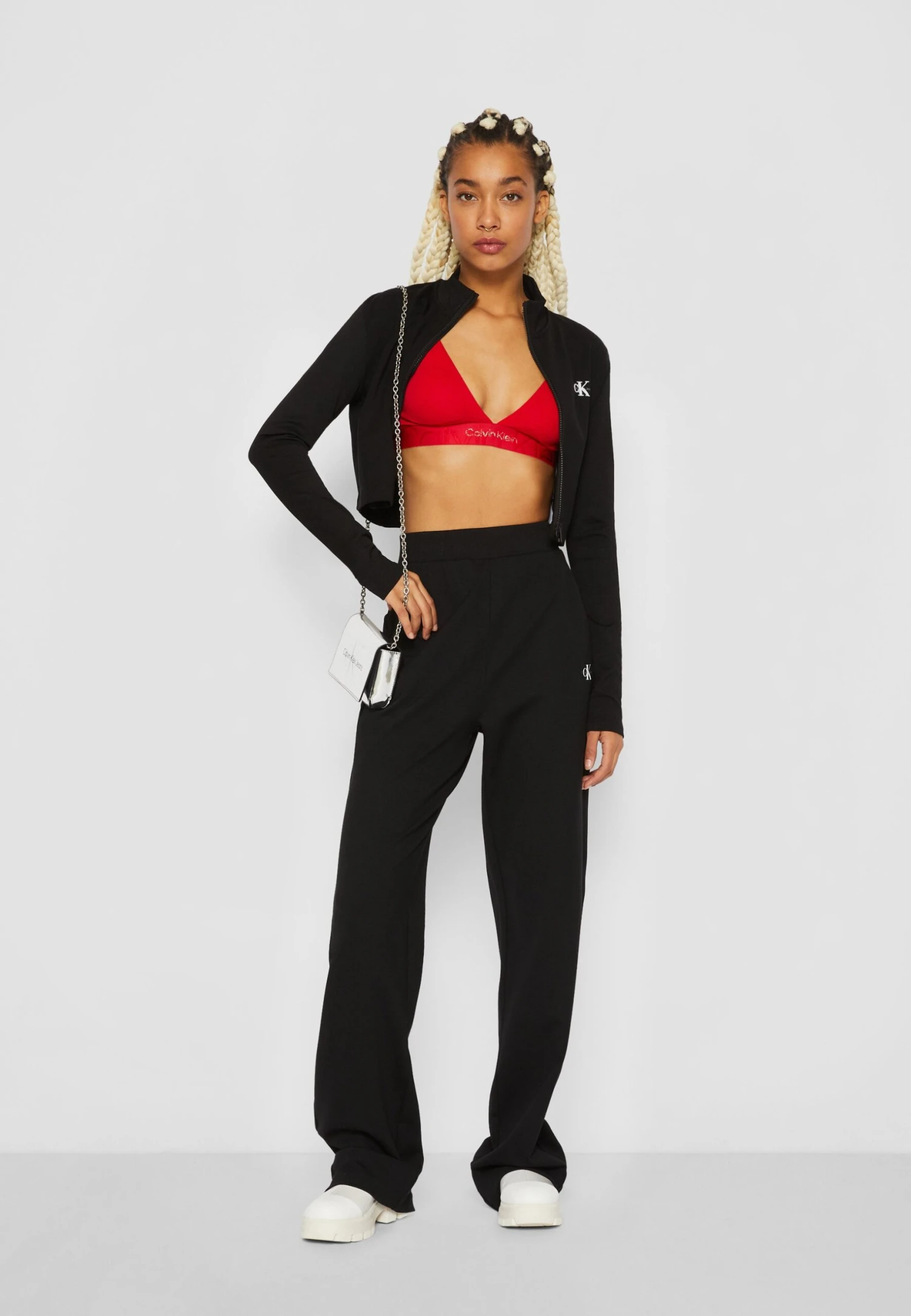 Calvin Klein Jeans Short Milano Zip-Through - Longsleeve - Black - Afbeelding 2