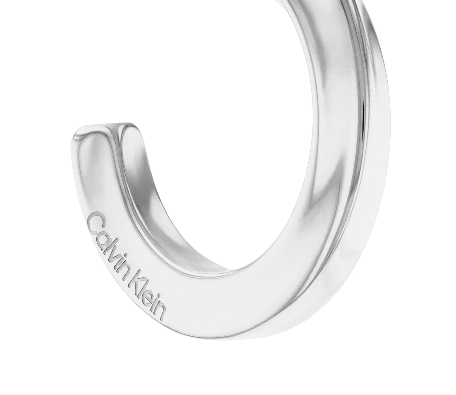 Calvin Klein Polished Ss Twist Hoop - Oorbellen - Silver Coloured - Afbeelding 2