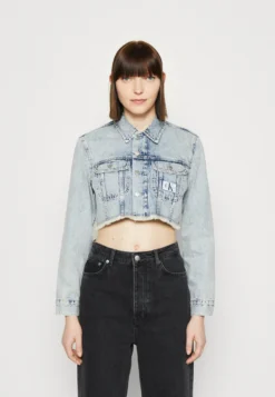 Calvin Klein Jeans Extreme Cropped Jacket - Spijkerjas - Denim Light