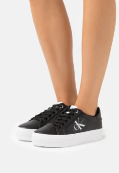 Calvin Klein Jeans Vulc Flatform Laceup - Sneakers Laag - Black