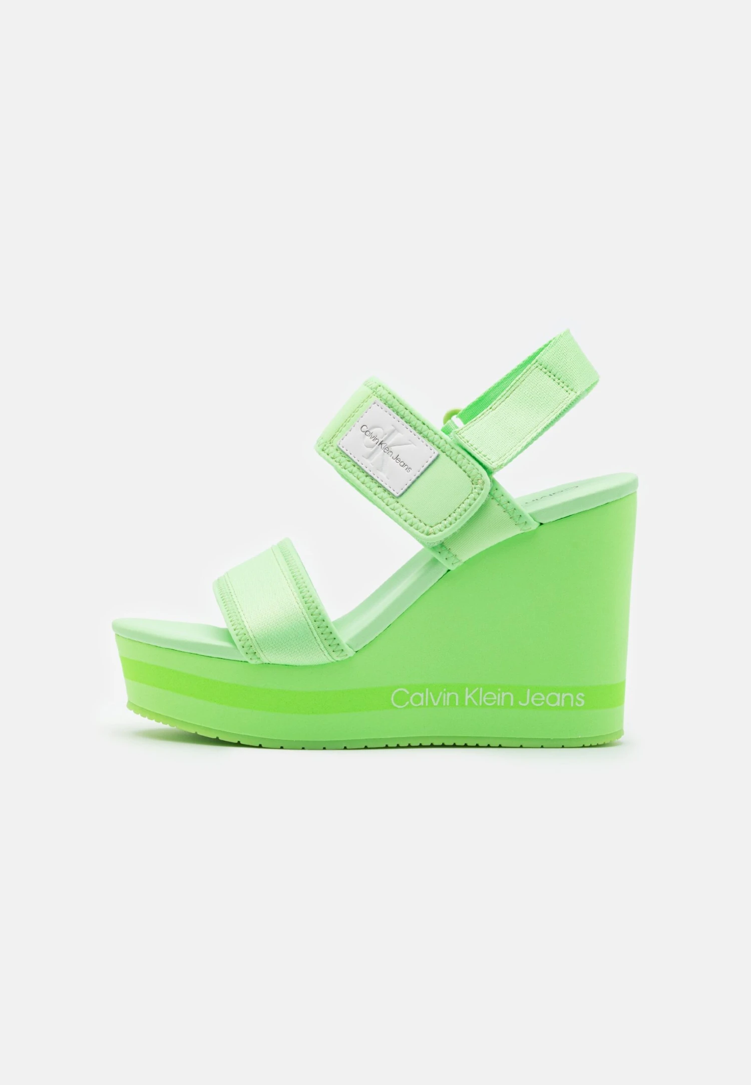 Calvin Klein Jeans Wedge Badge - Sandalen Met Plateauzool - Live Mist - Afbeelding 2