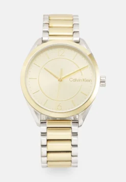 Calvin Klein Champagne Sunray Dial - Horloge - Silver-Coloured/Gold-Coloured