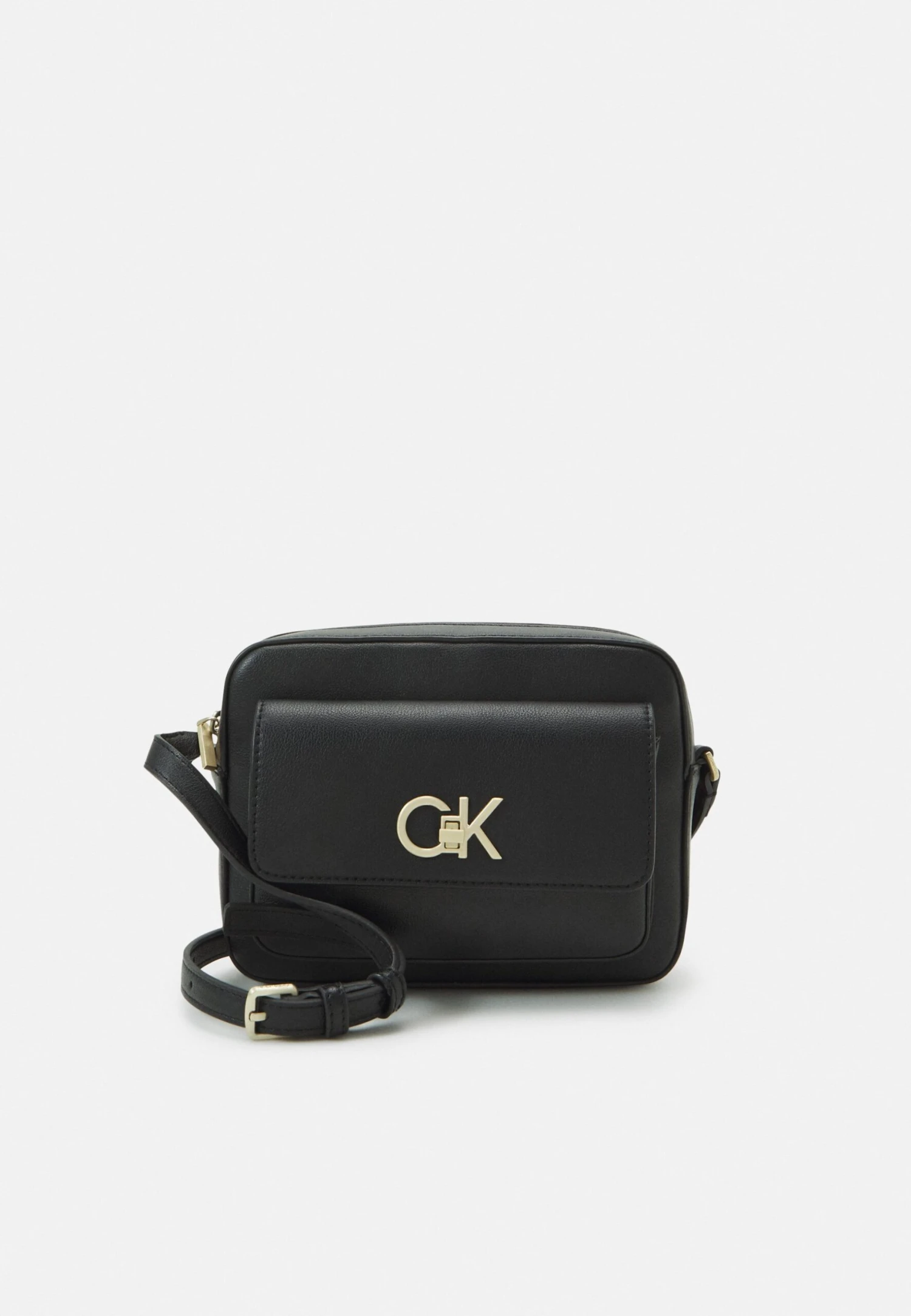 Calvin Klein Re Lock Camera Bag Flap - Schoudertas - Black