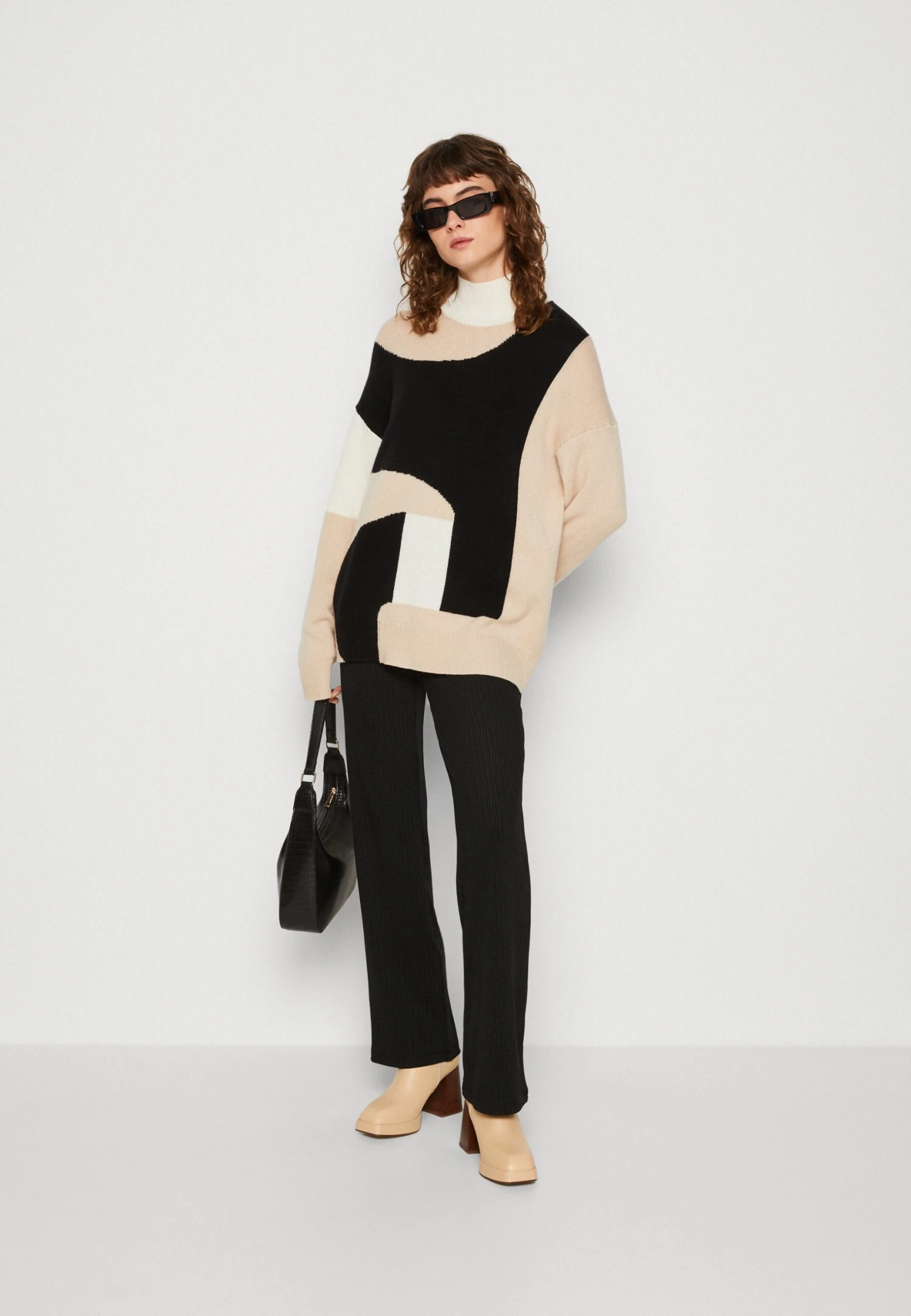 Calvin Klein Roll Neck Sweater - Trui - White Clay - Afbeelding 2