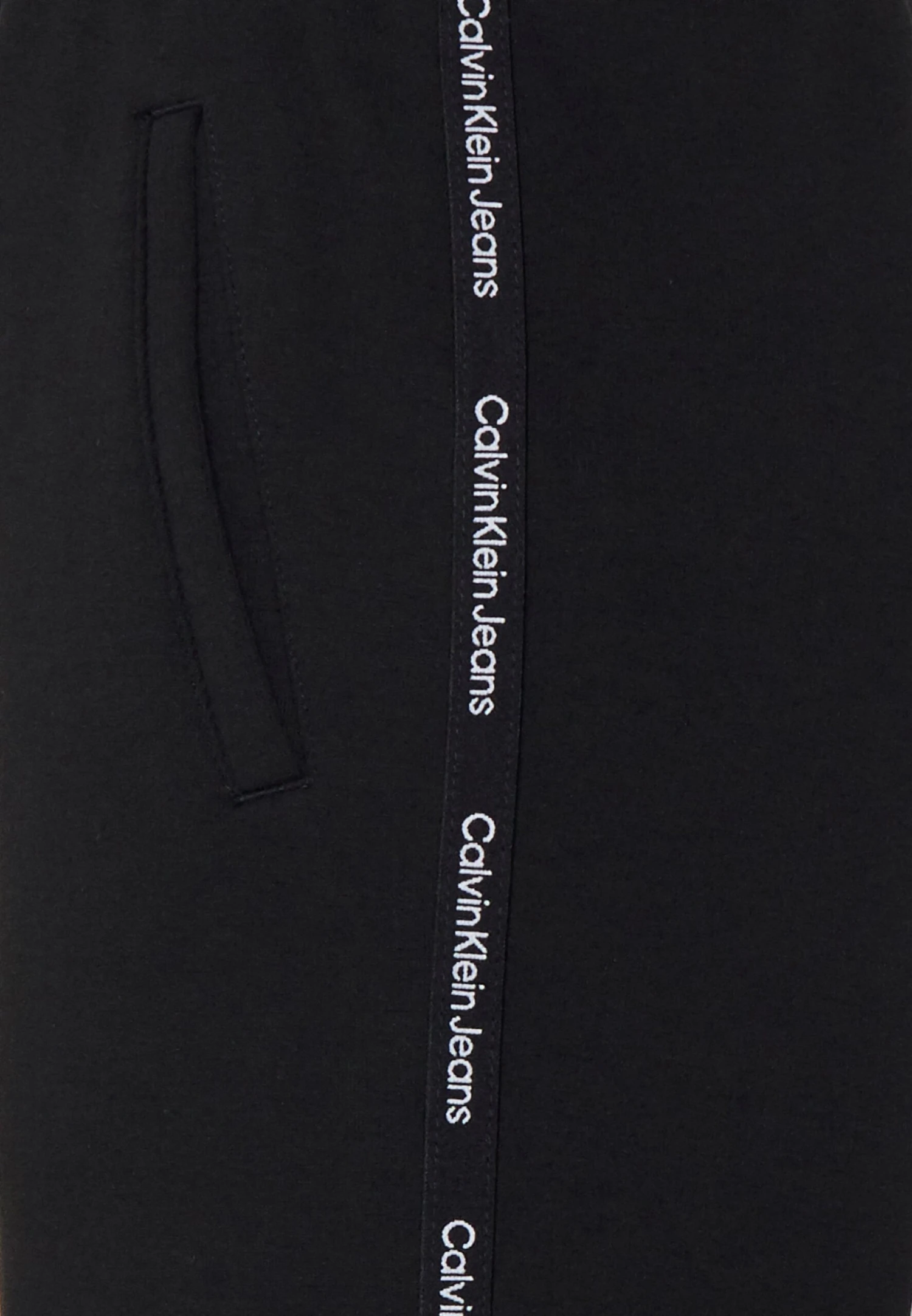 Calvin Klein Jeans Logo Piping Wide Leg Pants - Broek - Black - Afbeelding 6