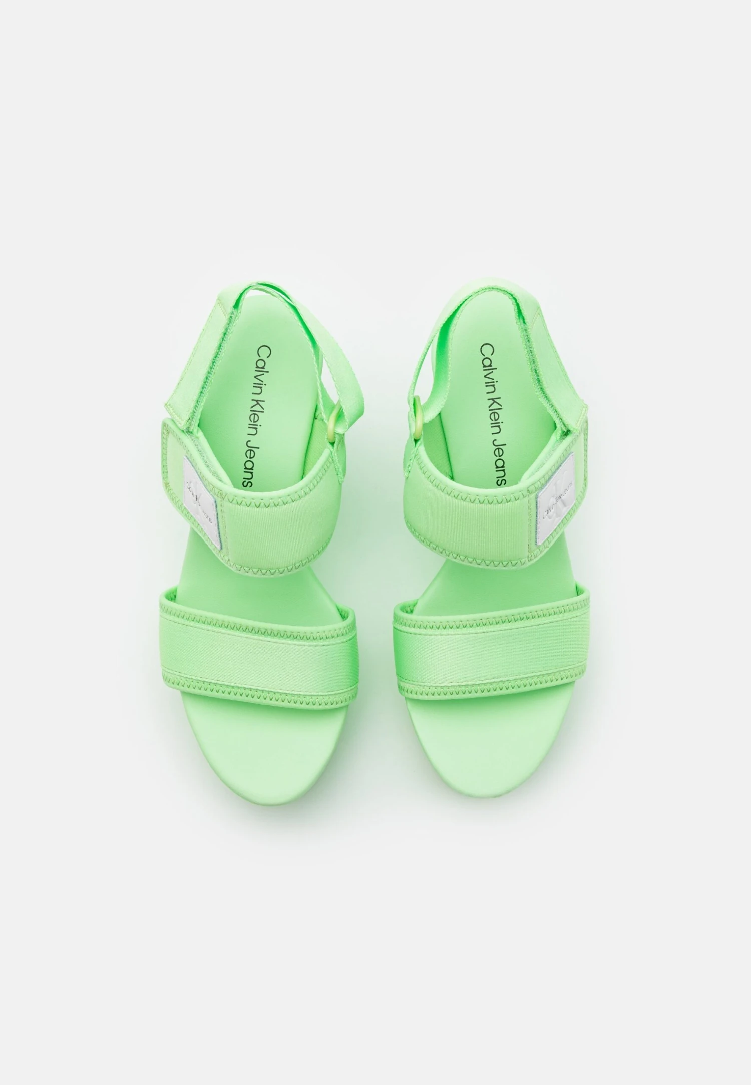 Calvin Klein Jeans Wedge Badge - Sandalen Met Plateauzool - Live Mist - Afbeelding 6