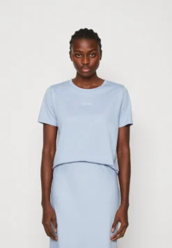 Calvin Klein Micro Logo - T-Shirt Basic - Blue Chime