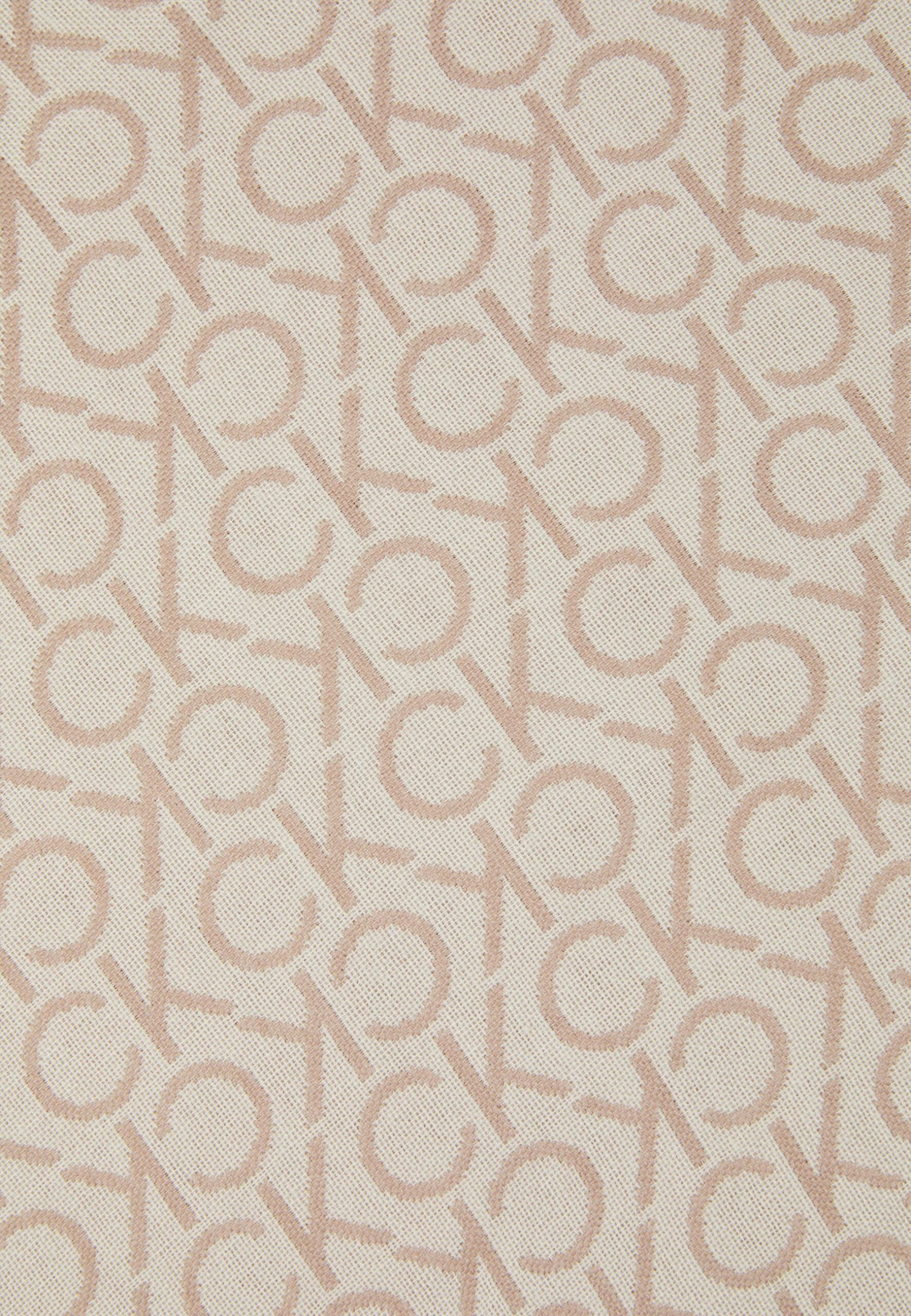 Calvin Klein Fringes Monogram Scarf - Sjaal - Doeskin - Afbeelding 2