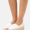 Calvin Klein Jeans Flatform Espadrille Soft- Espadrilles - White