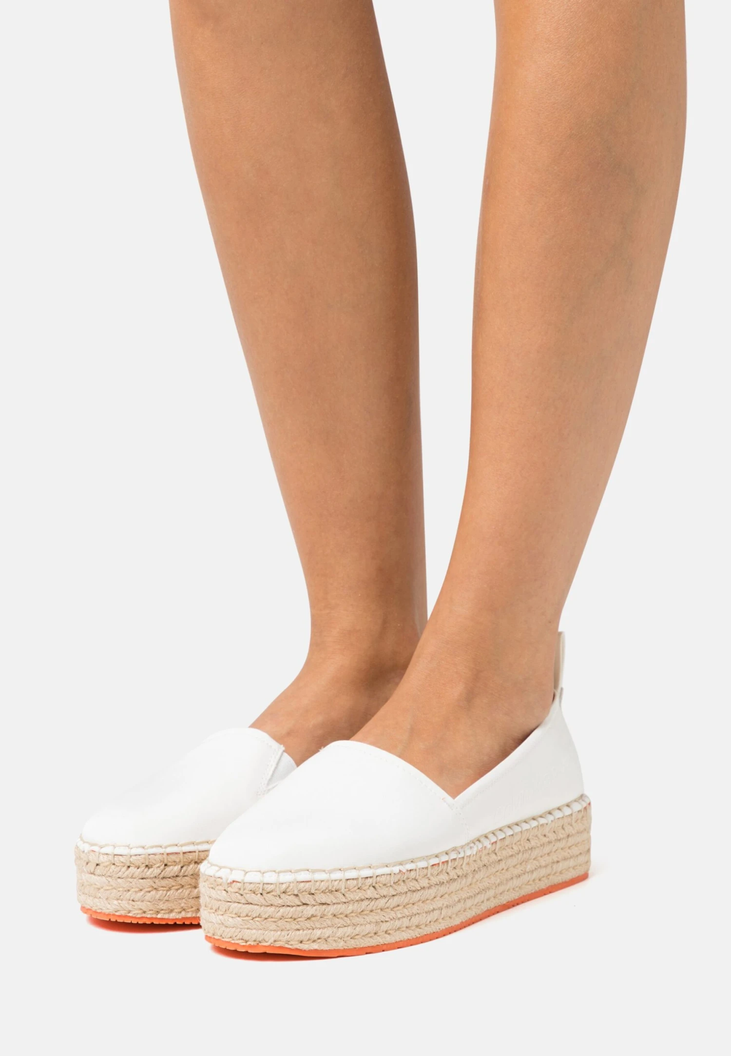Calvin Klein Jeans Flatform Espadrille Soft- Espadrilles - White