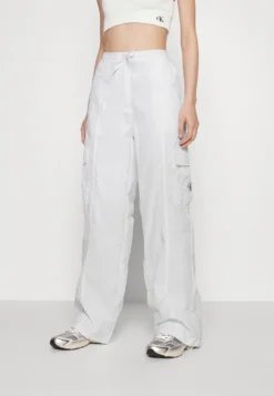 Calvin Klein Jeans Soft TouchWide Pant - Broek - Bright White